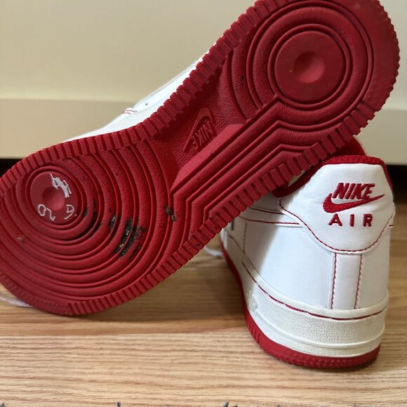 Nike Air Force 1 GS AF1 University Red - Picture 5 of 7